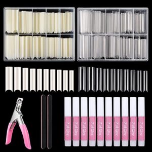 480PCS XXL Extra Long Nail Tips and Glue