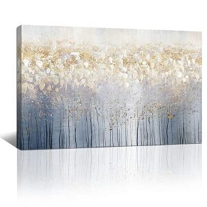 FajerminArt Framed Tree Blossom Canvas Wall Art Abstract Floral Plant Large Canvas Prints for Living Room Bedroom Home Decorations Abstract Painting Wall Artwork Ready To Hang 24"x36"(60cmx90cm)