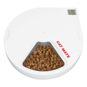 Cat Mate C500 Automatic Pet Feeder | Cat or Small Dog Bowl with Digital Timer | For Wet or Dry Pet Food