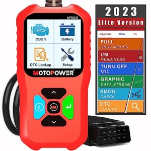 MOTOPOWER MP69038 Car OBD2 Scanner Code Reader Engine Fault Code Reader Scanner CAN Diagnostic Scan Tool - Elite Editio