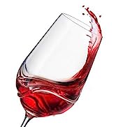 Bar Amigos Set of 6 - TURBULENCE Deluxe Bohemian Crystal Wine Glasses Decanting Special Unique Wa...