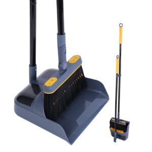 JEHONN Dustpan and Brush Set Long Handled