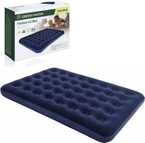 Green Haven Double Blow up Camping bed | Waterproof Double Airbed Inflatable Mattress | Premium Camping Blow Up Mattress Double | Quick Inflatable Camping Mattress | Double Air Beds for Adults & Kids