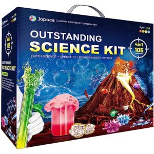 Japace 105 Experiments Science Kits for Kids Age 4-6-8-10-12