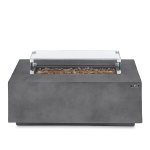 Tower T978528 Magna Rectangular Gas Fire Pit made from Magnesium Oxide