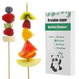 6"Bamboo Skewers for BBQ