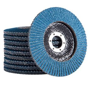 S SATC Flap Discs 40 Grit 115mm Zirconia 10 Pack Grinding Discs Type 29 Sanding Discs for Angle Grinder to Sanding Grinding Metal Wood
