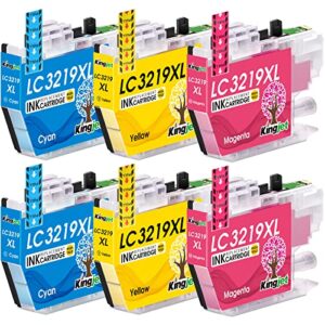 KINGJET LC3219XL Compatible Brother LC3219XL LC3219 LC3217 Ink Cartridges for Brother MFC-J5330DW MFC-J5335DW MFC-J5730DW MFC-J5930DW MFC-J6530DW MFC-J6930DW MFC-J6935DW(2 Cyan