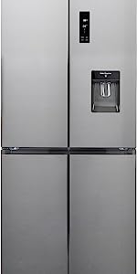 willow american style fridge freezer. water dispenser, stainless steel, inox