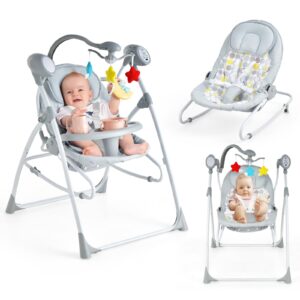 GYMAX Baby Swing Bouncer