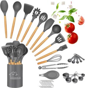 Raincol 33 PCS Silicone Cooking Utensils Set