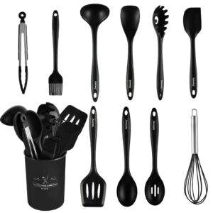 Rainberg Kitchen Utensil Set 12 Pcs Silicone Cooking Utensils Set for Non Stick Kitchen Sets