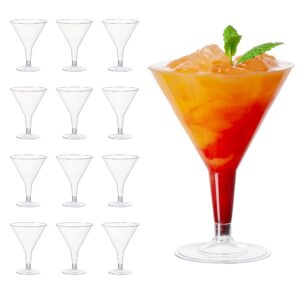 MATANA - 48 Premium Plastic Cocktail Glasses