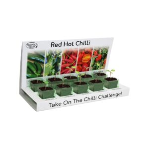 Pronto Seed Grow Your Own Chilli Plant - Indoor Plant Kit - Eco-Friendly - 5 Seed Varieties - Gardening Gift for Women and Men - Great Gift for Teachers - Beginner Friendly