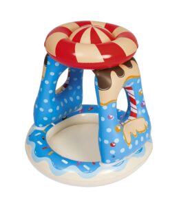 Bestway 52270-19 Candyville Toddler Inflatable Paddling Pool with Sunshade