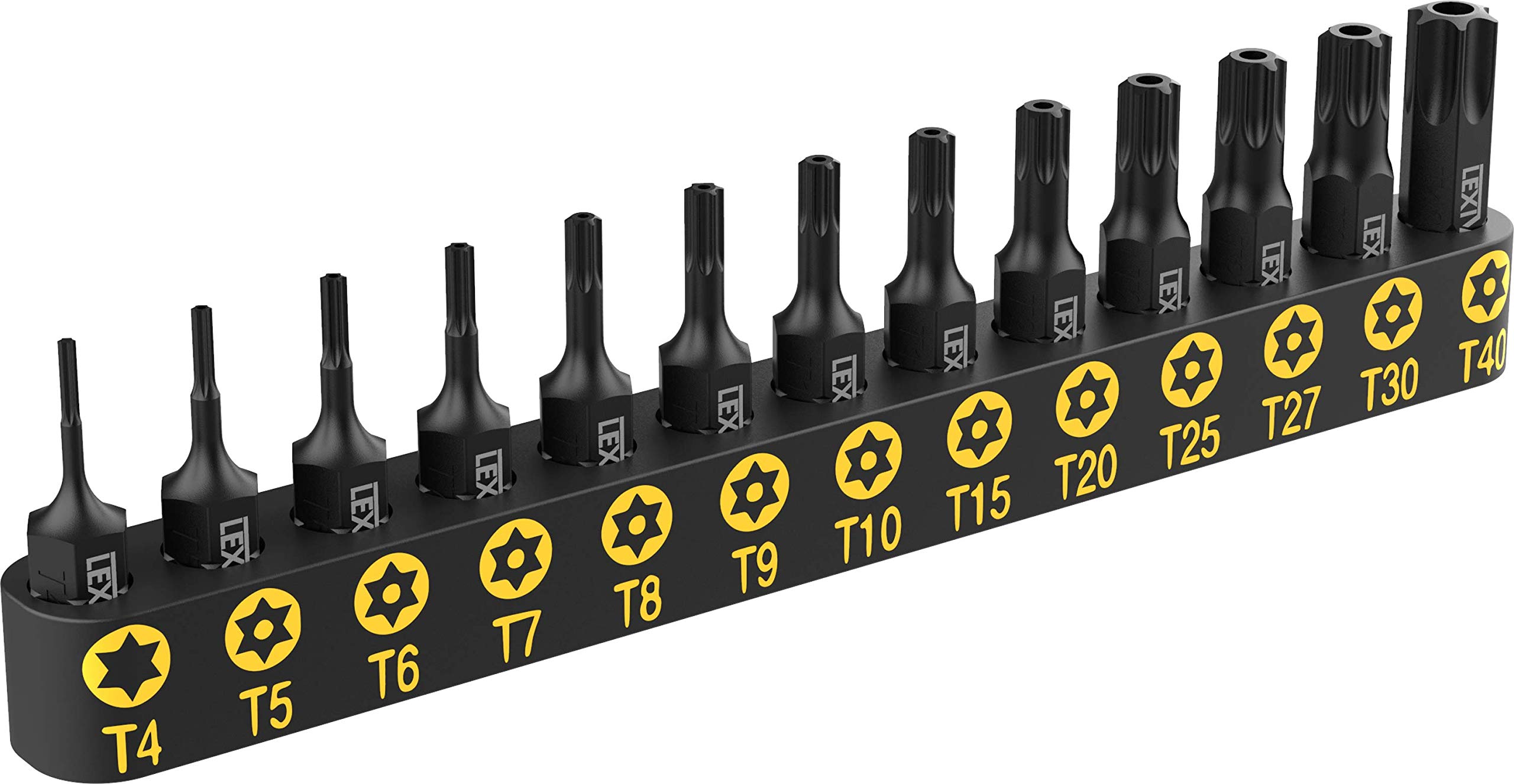 Tamper Proof Torx Bit Set (with Hole) 13pcs T4