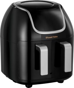 Russell Hobbs 27290 Snappi 8.5L/2x 4.25L Dual Basket Air Fryer - Family Digital Airfryer with Adjustable Drawers and Cooking Synch