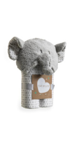 little elly hooded blanket, elephant hooded blanket