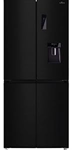 willow american style fridge freezer, water dispenser, black