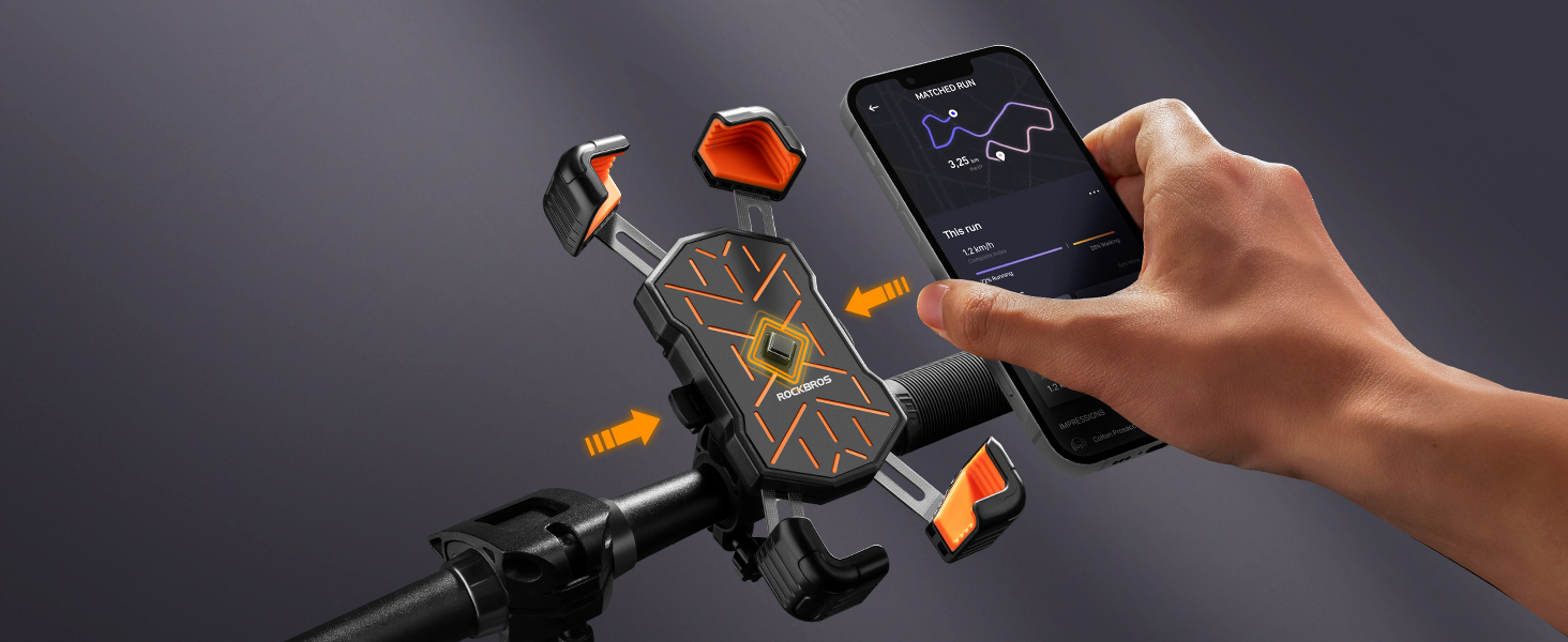 AUTOMATIC LOCK BIKE PHONE HOLDER