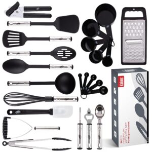 Kitchen Utensils Set 24 Nylon and Stainless Steel Cooking Utensil Set