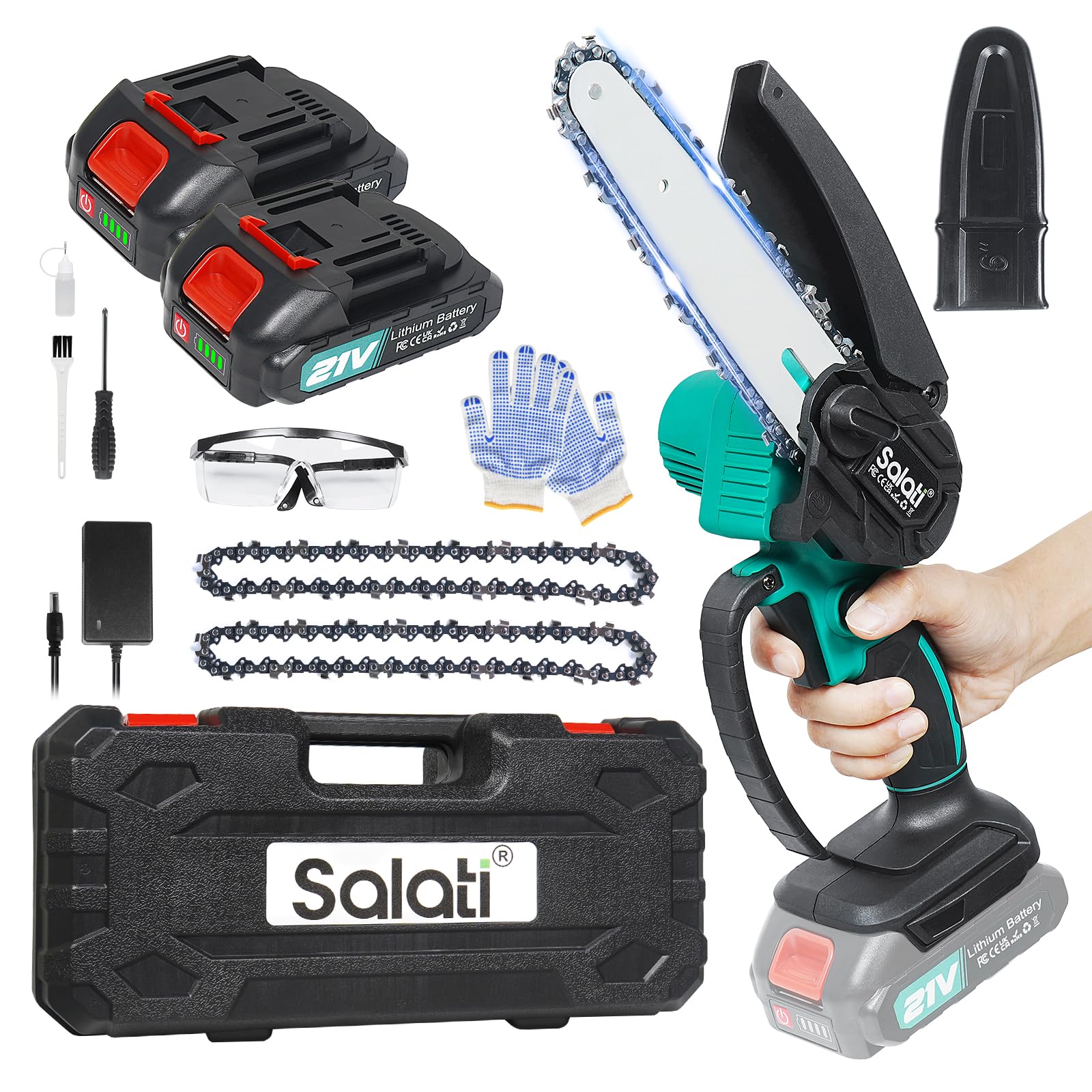 Mini Chainsaw Cordless 6-inch