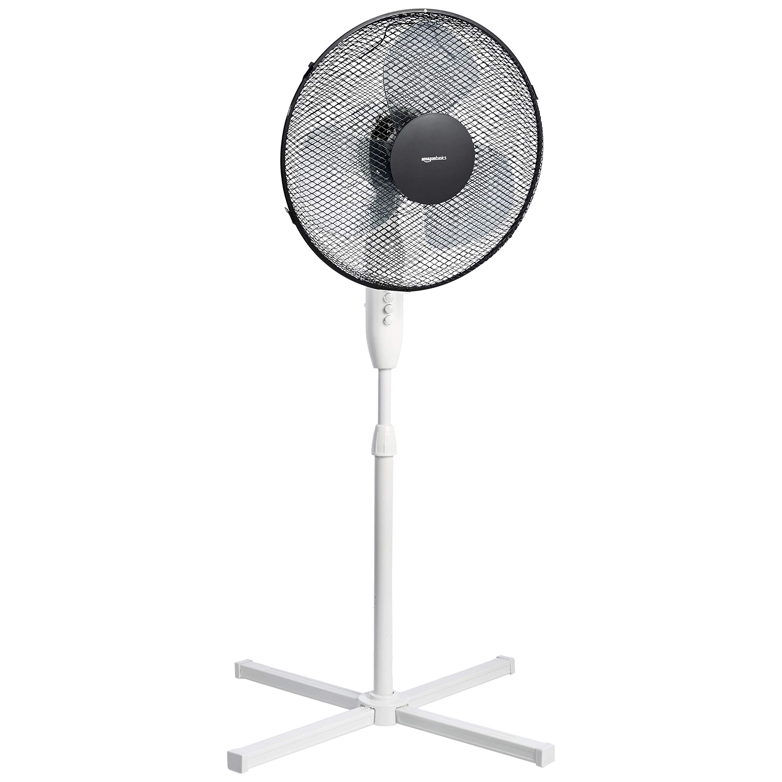 Amazon Basics 3-Speed Oscillating Pedestal Floor Fan with Tiltable Head