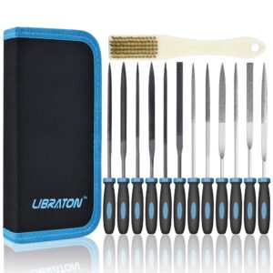 Libraton Needle Files Set 13PCS with 6 Steel File