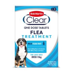 Bob Martin Clear | Flea Tablets for Large Dogs (11Kg+) | Effective Treatment