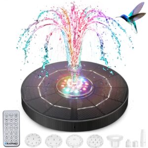 Solar Fountain Solar Water Pond Fountain with Remote Control