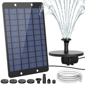 YEEREEN 9W Solar Fountain 2023 Upgraded DIY Solar Powered Pond Pump with 1m Hose Solar Fountain