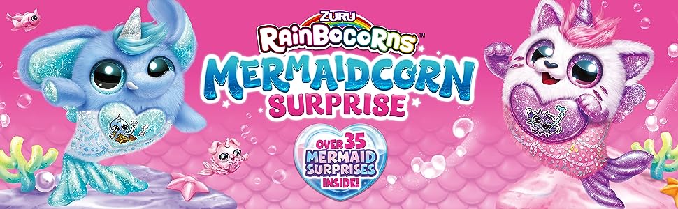 Rainbocorns, Mermaid, Mermaidcorn, Cuddly, Comfort, Surprise, Egg, Toys for Girls