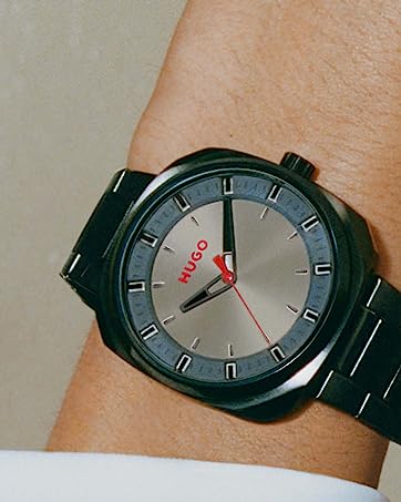 HUGO Analogue Multifunction Quartz Watch for Women with Silver Stainless Steel Bracelet - 1540138