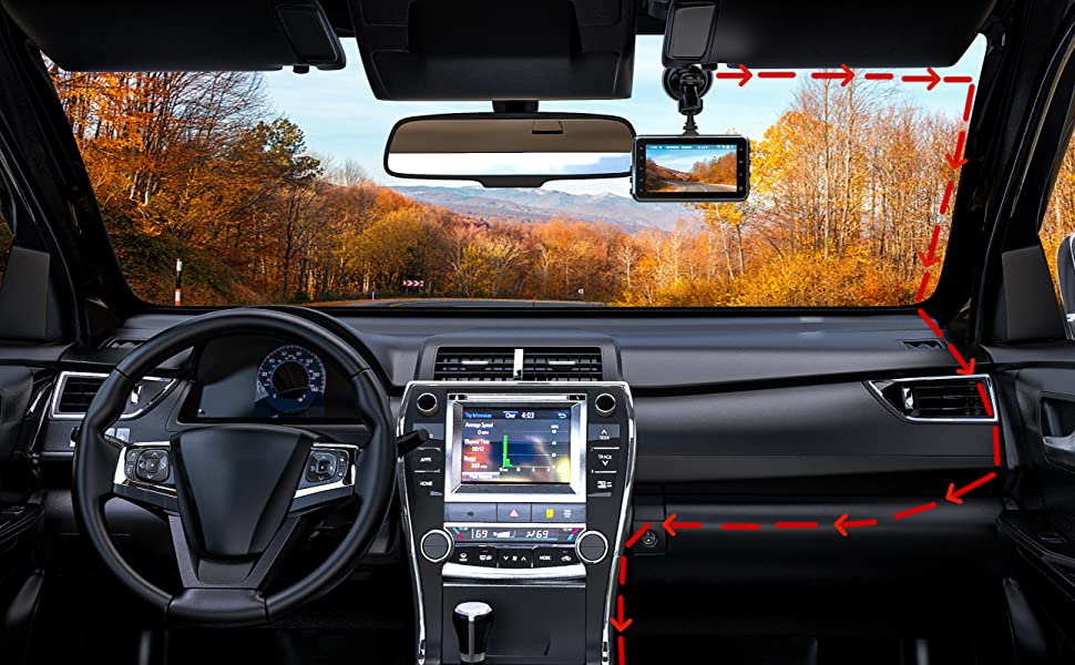 wireless dash cam front and rear