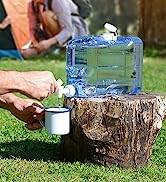 3L Slim Fridge Water Dispenser with Tap - by Bar Amigos Plastic PETG Travel Desktop Container Bev...