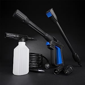 high electric jet wash foam outdoor cleaner driveway patio lance brush powerful water pump 