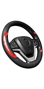 car steering wheel cover leather