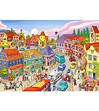 1000 piece small town life