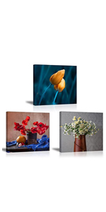 Orange Tulips canvas wall art