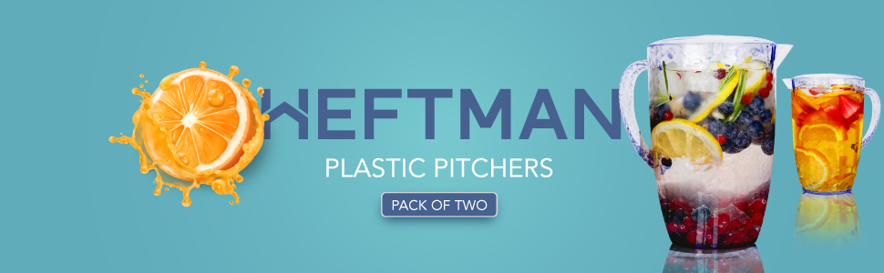 heftman plastic pitchers pack of two plastic jug plastic jugs plastic jug with lid plastic water jug