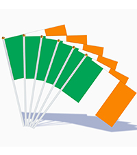 Irish Flags on Sticks