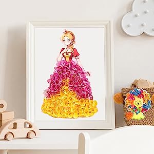 Poke Art DIY Toys, Childhood Infinite Dream Hand-Painted, 3D DIY Cartoon Change Dress Toys