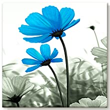 4 Pieces Wall Art Canvas Prints Modern Wall Artwork Framed for Bathroom Office Decor - 30 x 30 CM