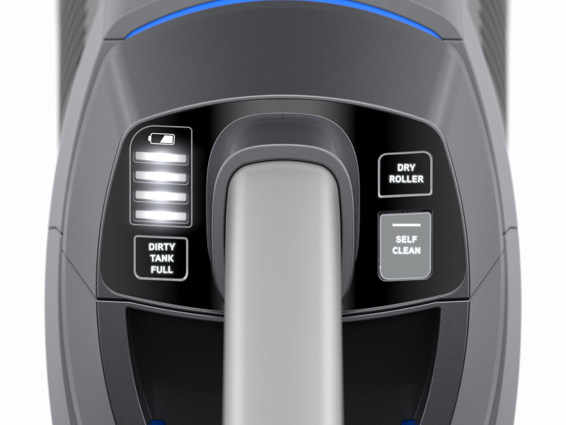 vax glide 2 isolated close up shot of real time display