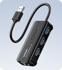 USB 3.0 HUB ethernet adapter for laptop