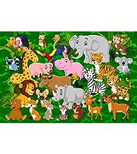 100 piece Cartoon Wild Animals