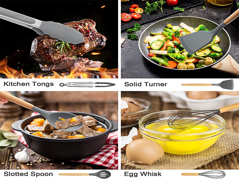 Silicone kitchen appliance set