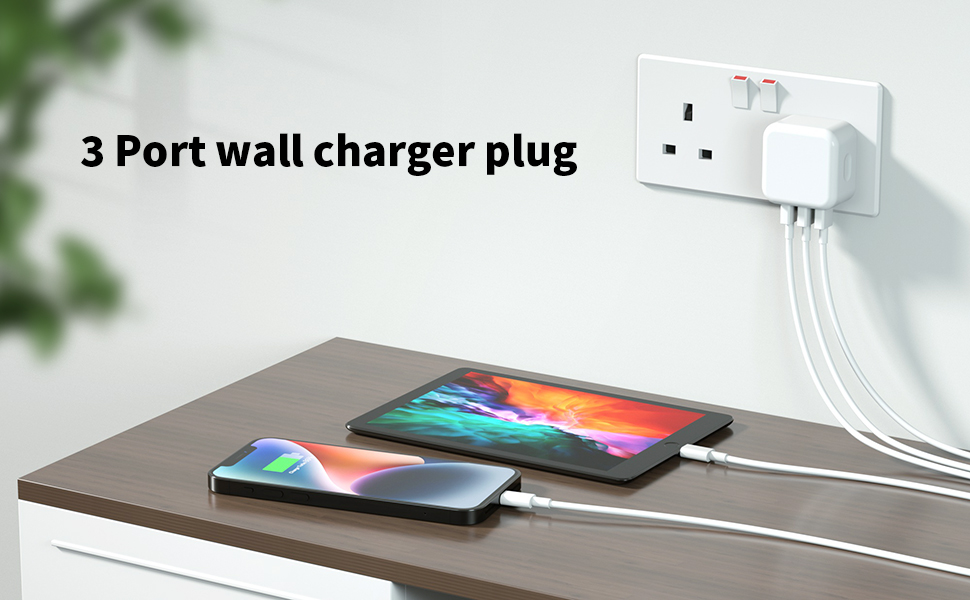 5V 3A iPhone Charger Cable and Plug