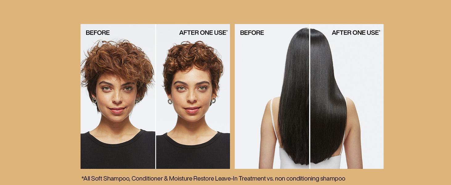 Redken All Soft before and after results