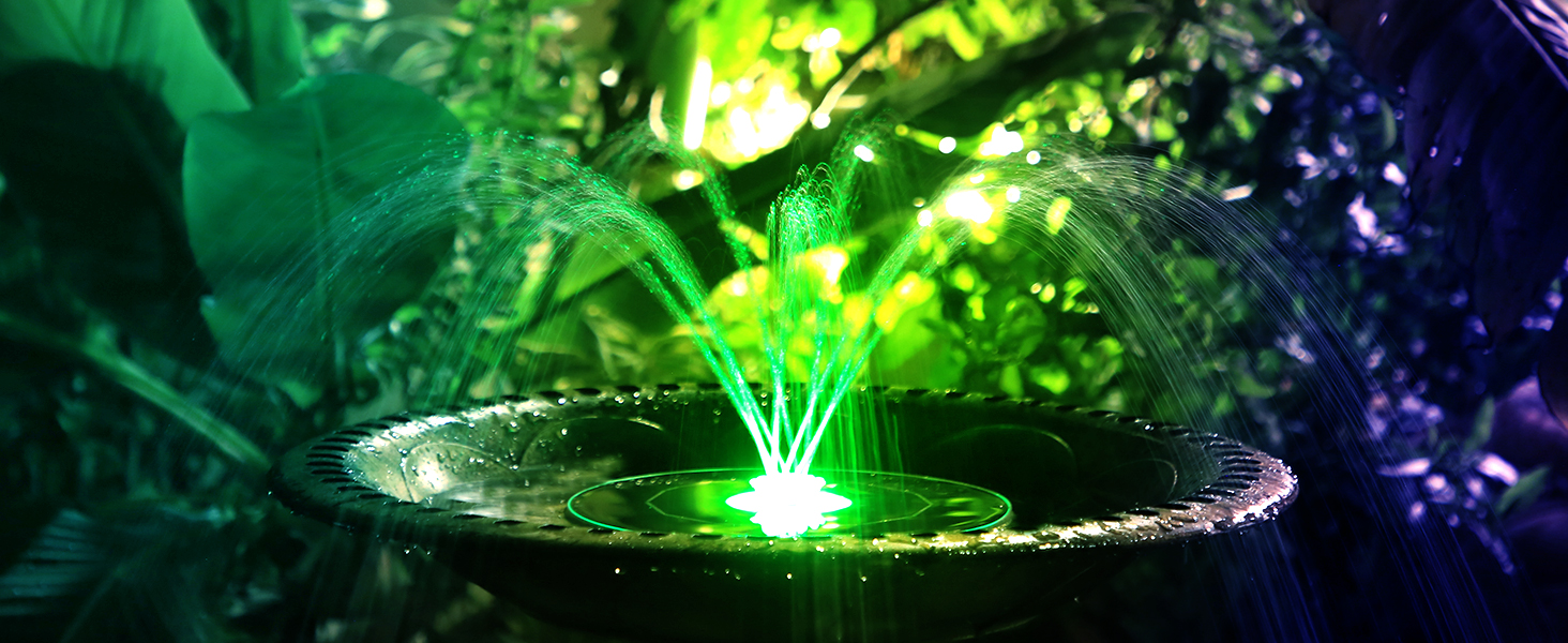 solar fountain for bird bath